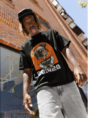 00:420 COOL DOG - 300GSM Street Style Loose Fit Oversized Drop Shoulder Men T-Shirt