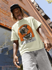 00:420 COOL DOG - 300GSM Street Style Loose Fit Oversized Drop Shoulder Men T-Shirt