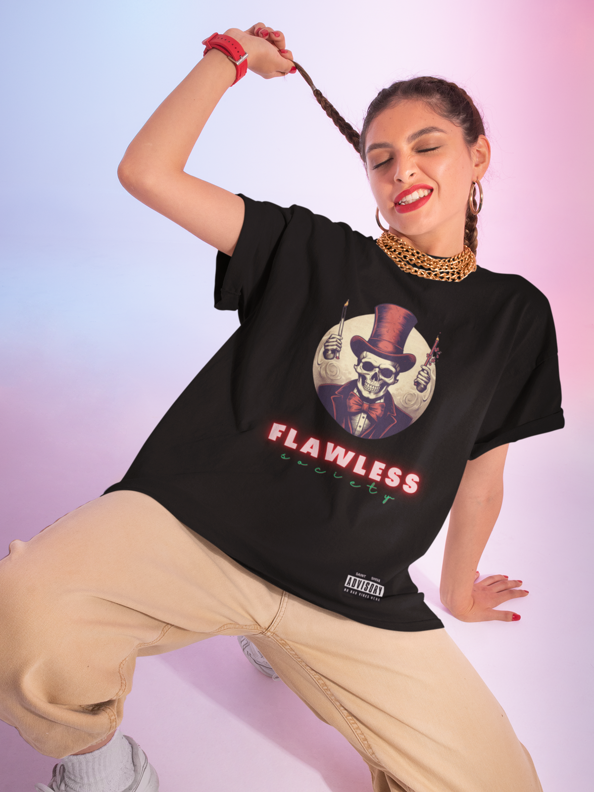 FLAWLESS Society - Loose Fit Oversized Unisex T-Shirt